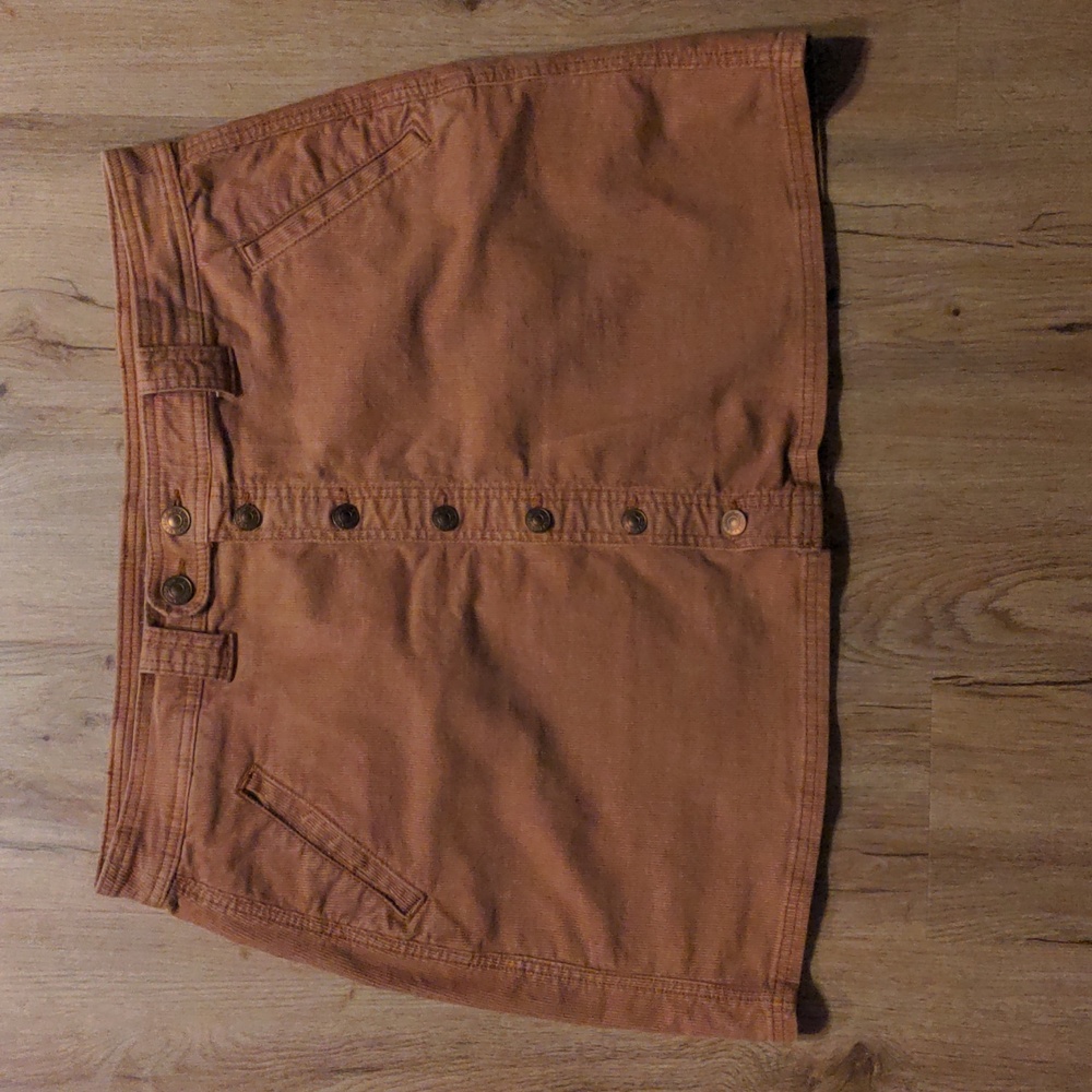 American Eagle mustard yellow corduroy skirt